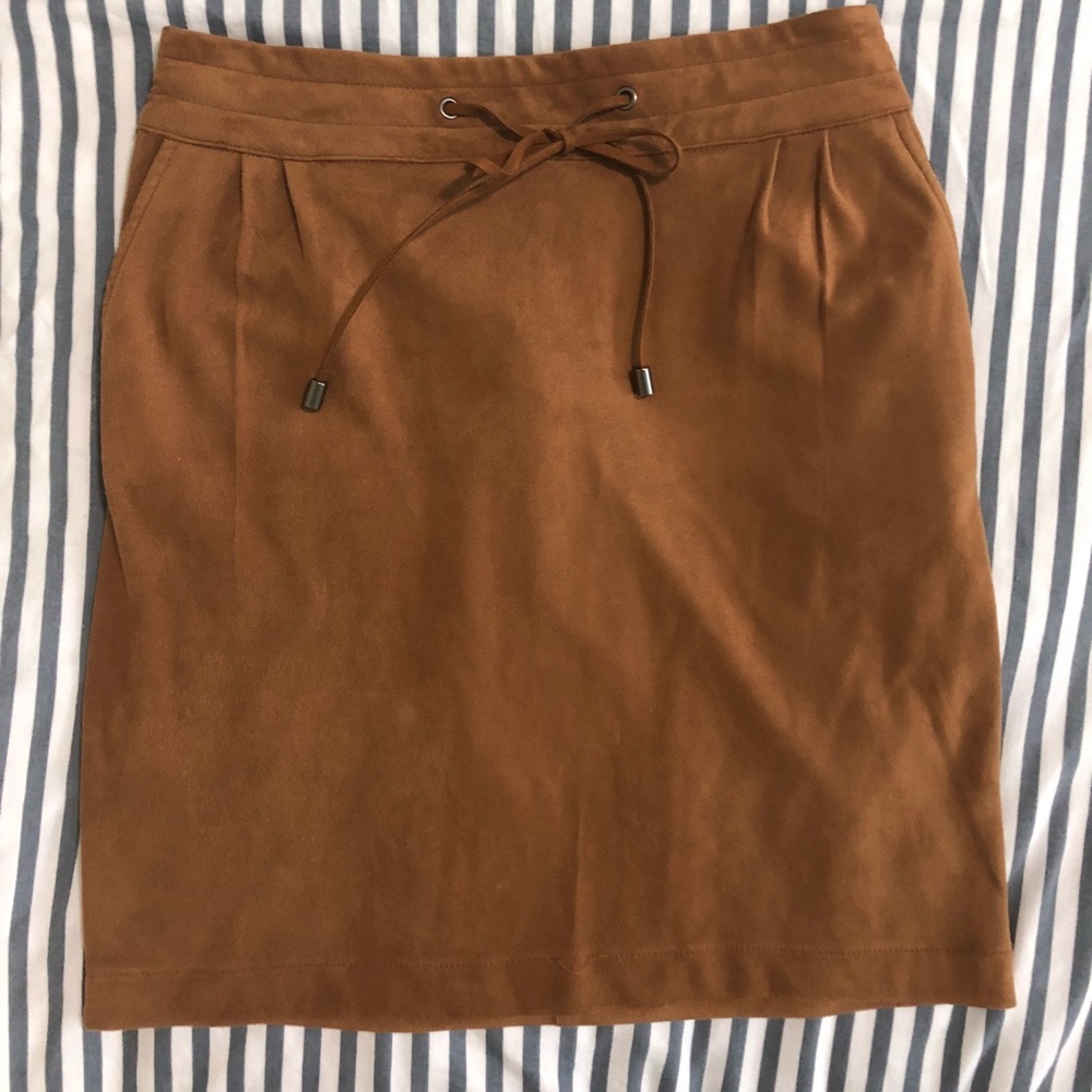 Springfield Brown Suede Skirt